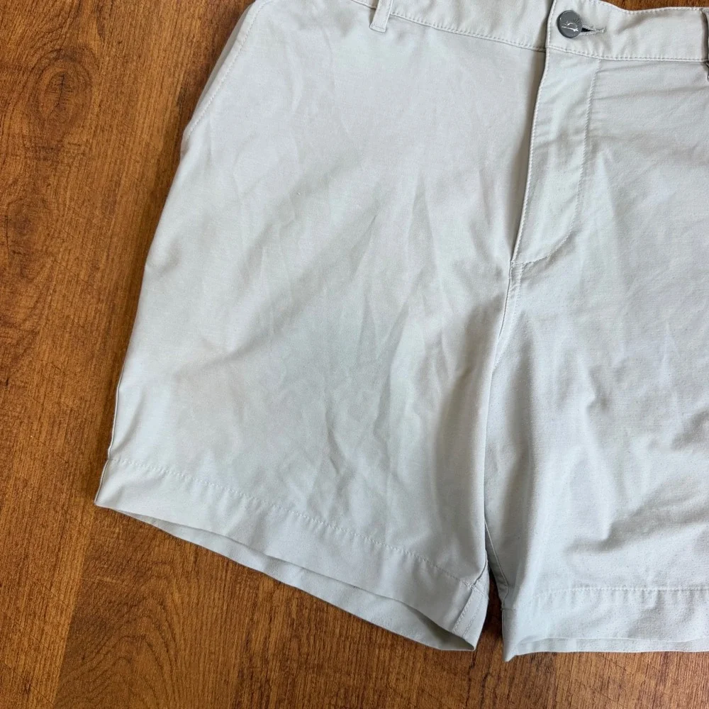 Faherty All Day Shorts Mens 33 Beige Hybrid Stretch Chino Casual Summer Beach